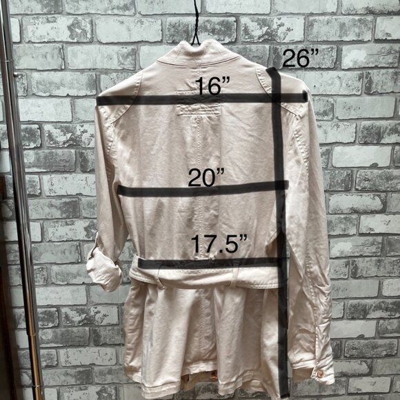 Light Pink Belted Utility Jacket from White House Black Market - Picture 9 of 10